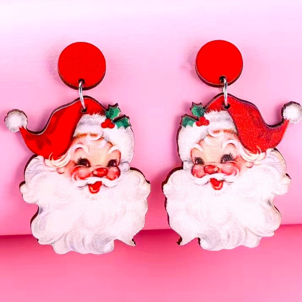 Santa Dangle Earrings